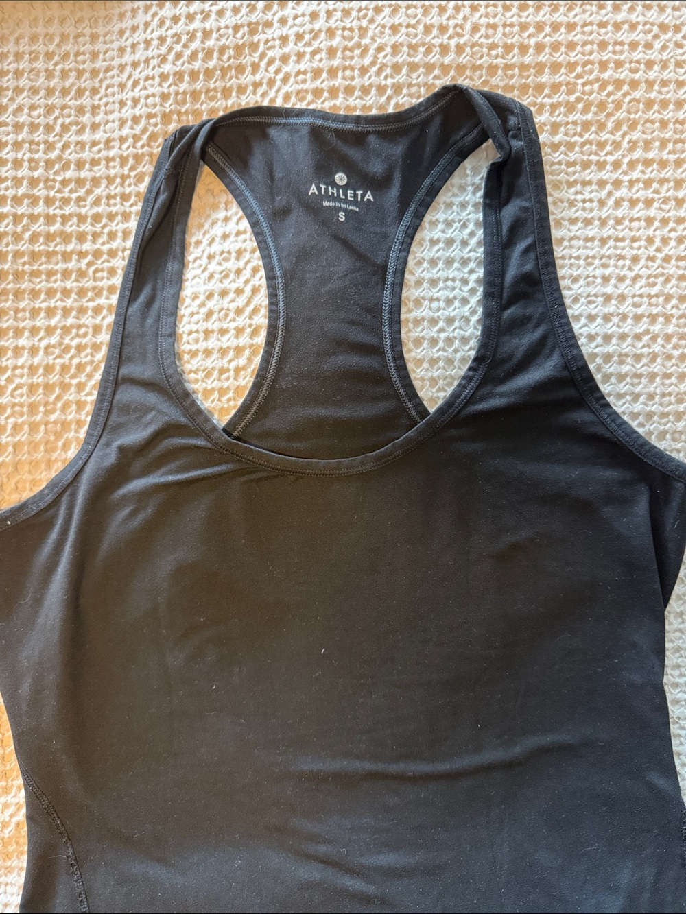 Athleta Black Racerback Performance Tank - Picture 2 of 3